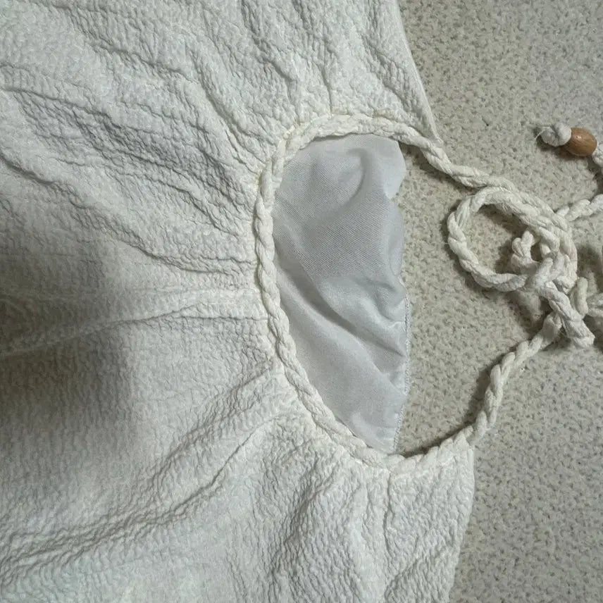 [BUNJANG] ZARA Braid Top Ivory M / 자라 브레이드 탑 아이보리 M