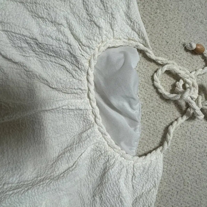 [BUNJANG] ZARA Braid Top Ivory M / 자라 브레이드 탑 아이보리 M