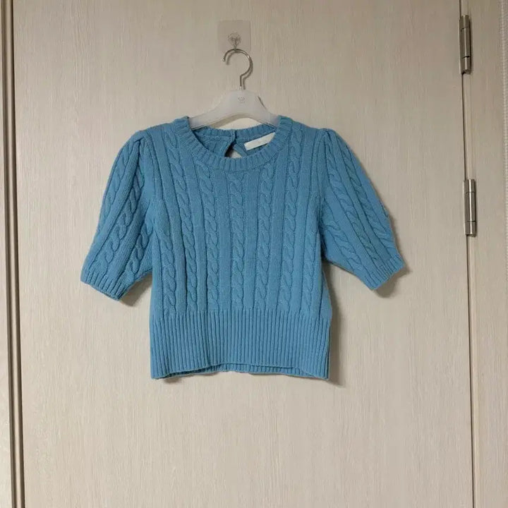 [BUNJANG] Reine Cobalt Blue Half Knit / 렌느 reine 코발트블루 하프 니트