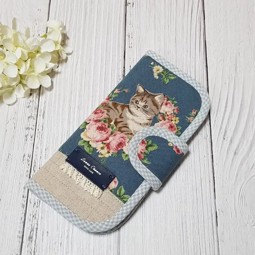 [BUNJANG] Handmade Cat Long Wallet / {핸드메이드} 고양이 장지갑 지폐지갑