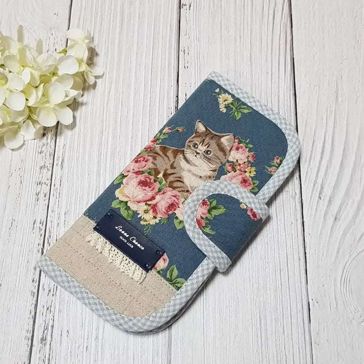 [BUNJANG] Handmade Cat Long Wallet / {핸드메이드} 고양이 장지갑 지폐지갑