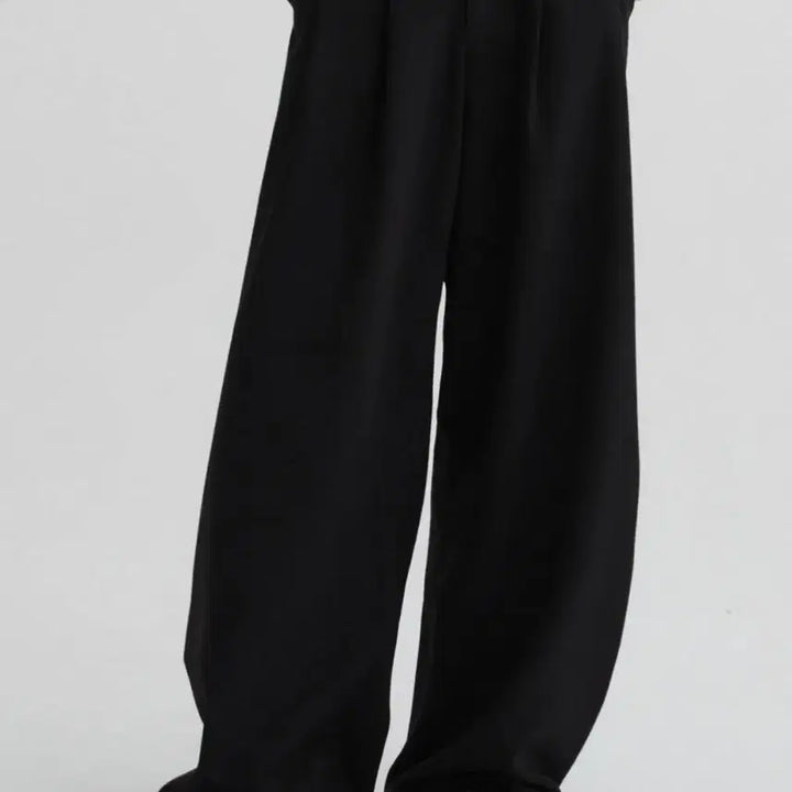 [BUNJANG] DNSR Curved Slacks Black S / DNSR 디엔에스알 커브드 슬랙스 블랙 S