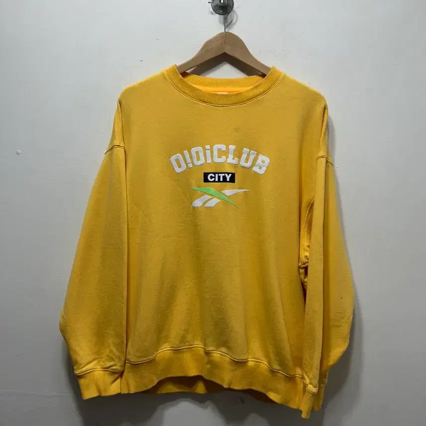 [BUNJANG] Reebok DIDICLUB Yellow Sweatshirt (XL) / 리복 DIDICLUB 옐로우 맨투맨 티셔츠 xL