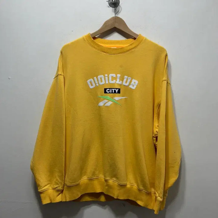 [BUNJANG] Reebok DIDICLUB Yellow Sweatshirt (XL) / 리복 DIDICLUB 옐로우 맨투맨 티셔츠 xL