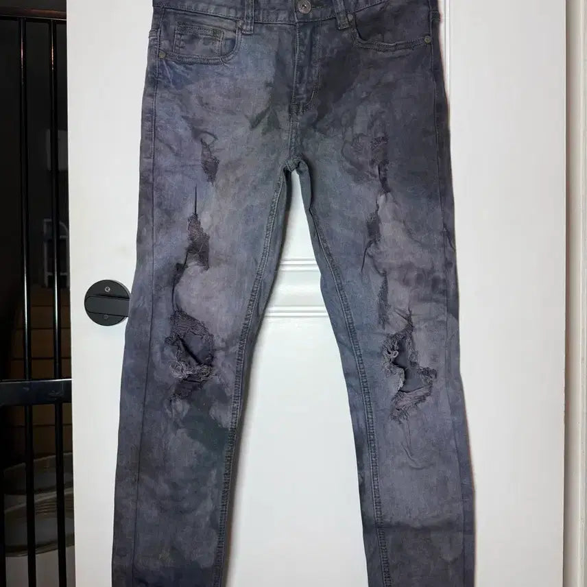 [BUNJANG] Self-made Denim Jeans / 셀프메이드 나염 진