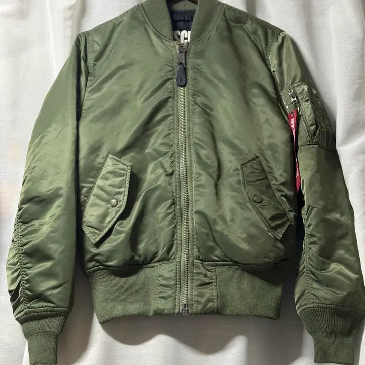 [BUNJANG] Mischief x Alpha Industries MA-1 Bomber Jacket / 미스치프 알파인더스트리 MA-1 항공 점퍼 카키 블랙 XS