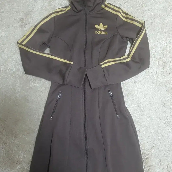 [BUNJANG] Adidas Old School Track Jacket Dress Size XS (85) / 아디다스 올드스쿨 원피스 집업 사이즈xs 85