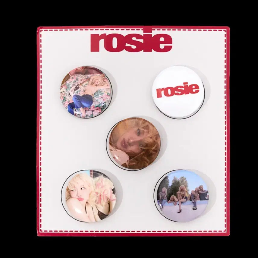 [BUNJANG] Rosé Pin Button Set / 로제 핀버튼 세트