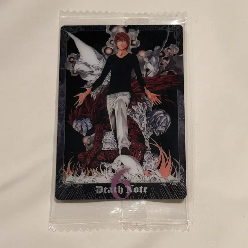 [BUNJANG] Death Note Original Art Wafer Card No. 6 Light Yagami Version (Sealed) / [미개봉] 데스노트 원화 웨하스 카드 No. 6 야가미 라이토 버전