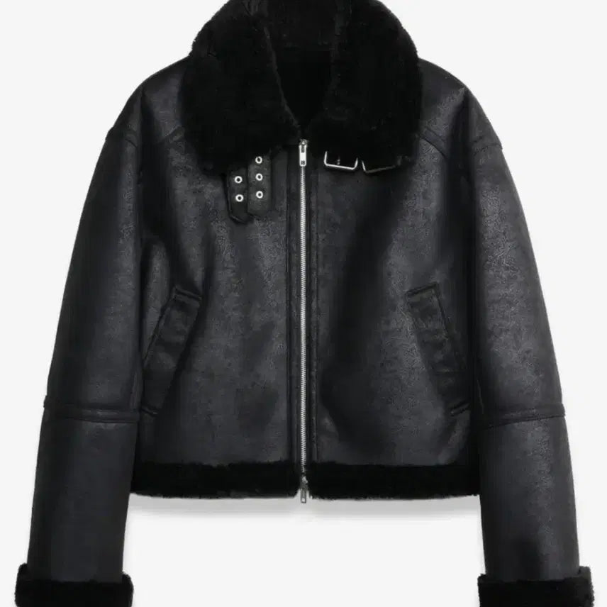[BUNJANG] Dopeceb Basic Cropped Mustang Jacket / 도프셉 basic 크롭 무스탕 판매합니다