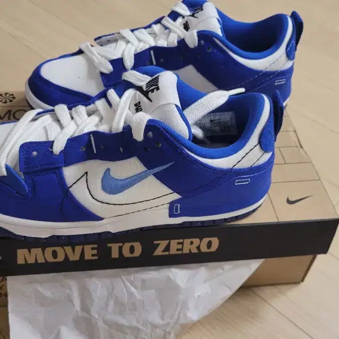 [BUNJANG] Nike Dunk Low Disrupt 2 White &amp; University Blue / 국내 매장판 나이키 덩크 로우 디스럽트 2