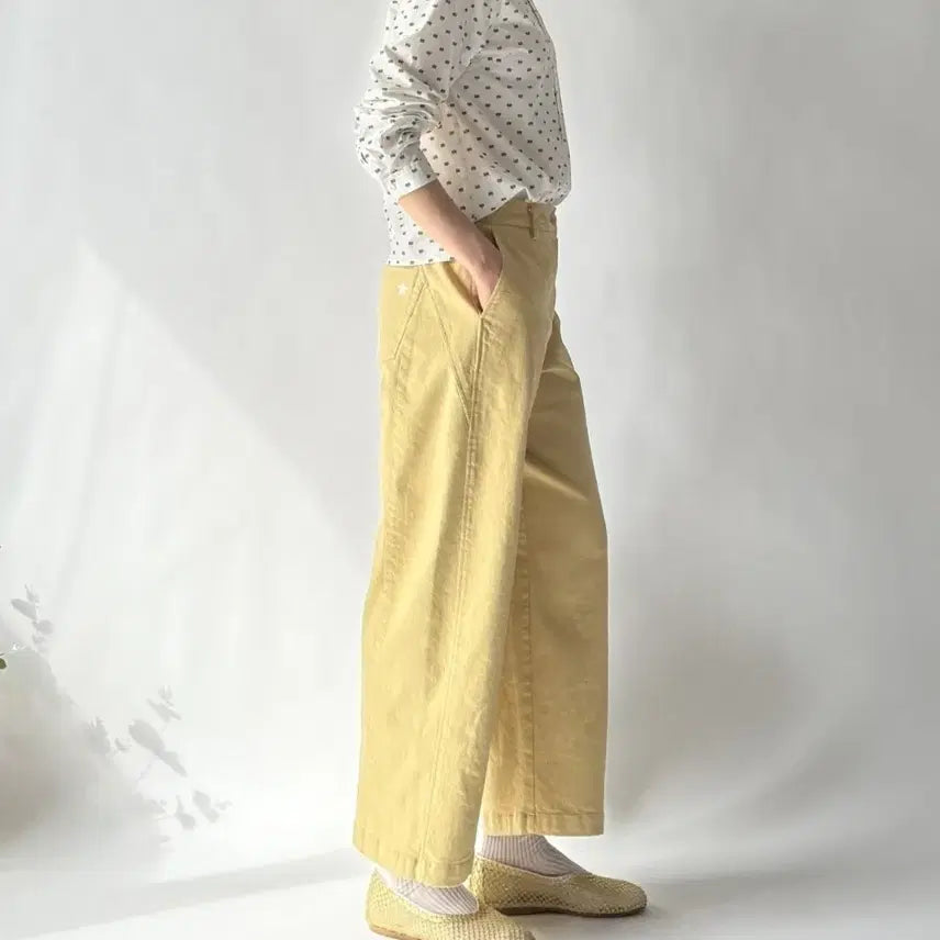 [BUNJANG] Cotton Spandex Twill Pants / 사이즈 포인트 팬츠