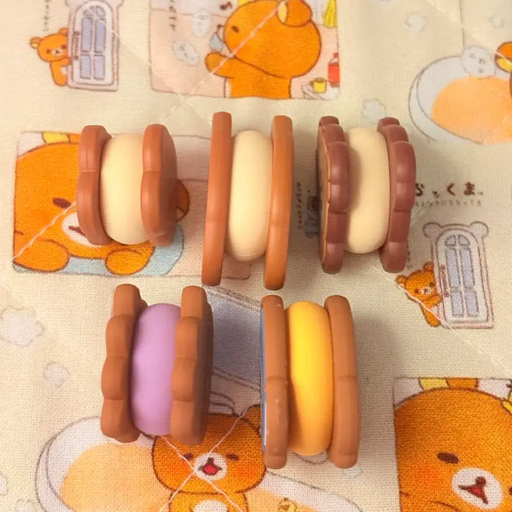 [BUNJANG] Sanrio Character Macaron Mini Figure Set / 산리오 얼굴 모양 마카롱 미니피규어 세트