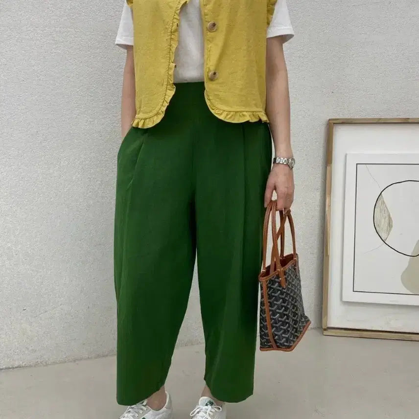 [BUNJANG] Carrot Linen Vest (Mustard) / 홍당무 린넨 조끼(겨자)