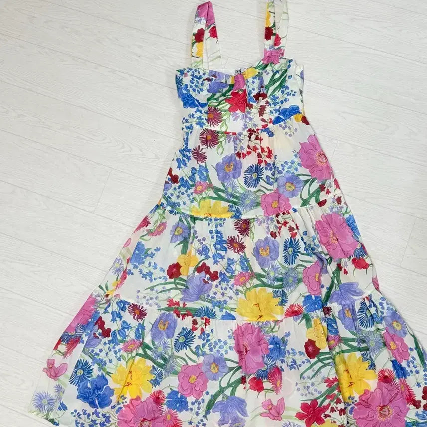 [BUNJANG] Zara Flower Pattern Long Dress / 자라 플라워 롱 원피스s