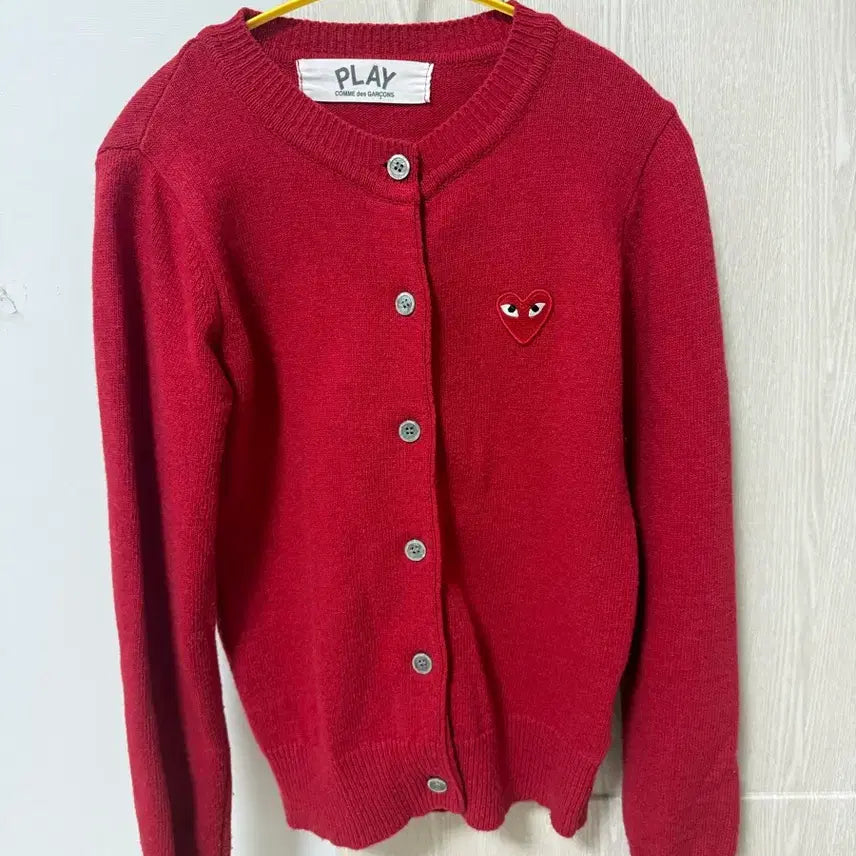 [BUNJANG] Comme des Garcons Play Red Cardigan / 꼼데가르송 플레이 레드 가디건(오늘만 이가격 안팔리면 내리겠습니다)