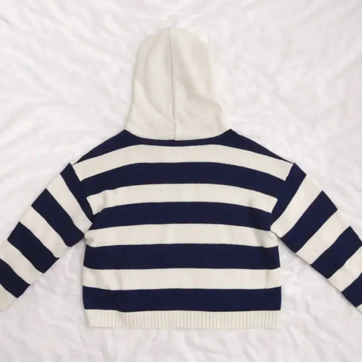 [BUNJANG] Striped Knit Hoodie / 긴팔 스트라이프 후드티 단가라 후드니트