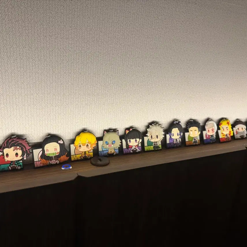 [BUNJANG] Demon Slayer Rubber Keychain Set (15 Types) / 귀멸의 칼날 고무 키링 15종