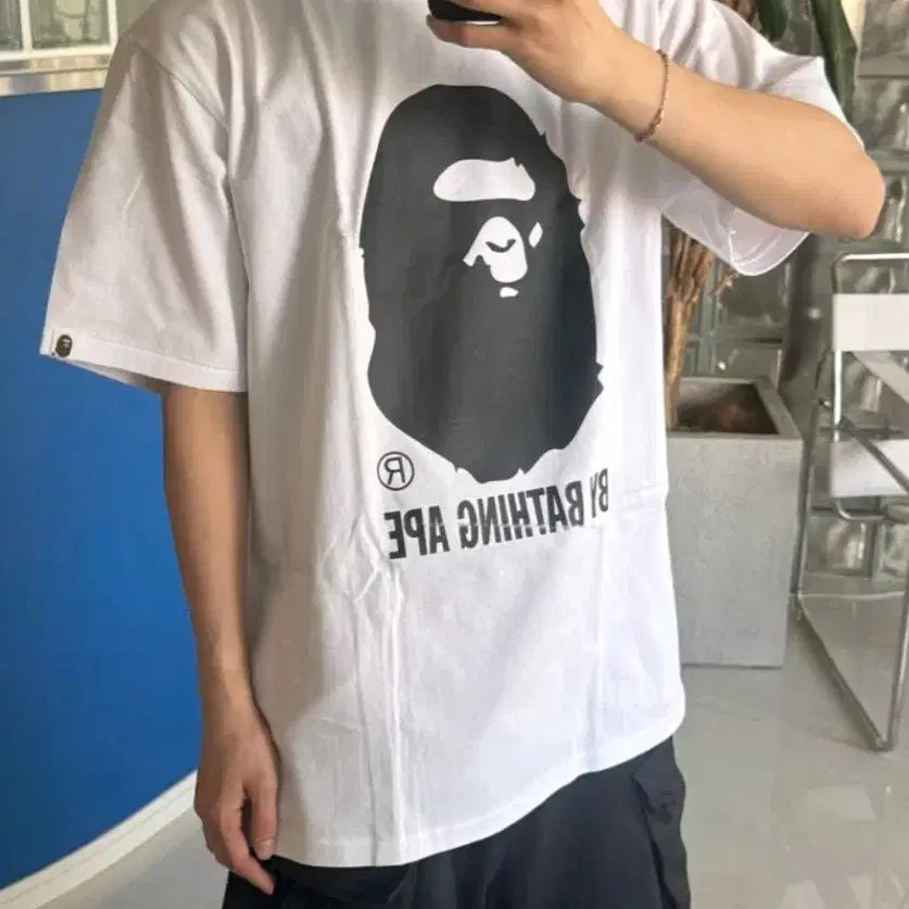 [BUNJANG] BAPE T-shirt White / [2xl] 베이프 반팔티 화이트