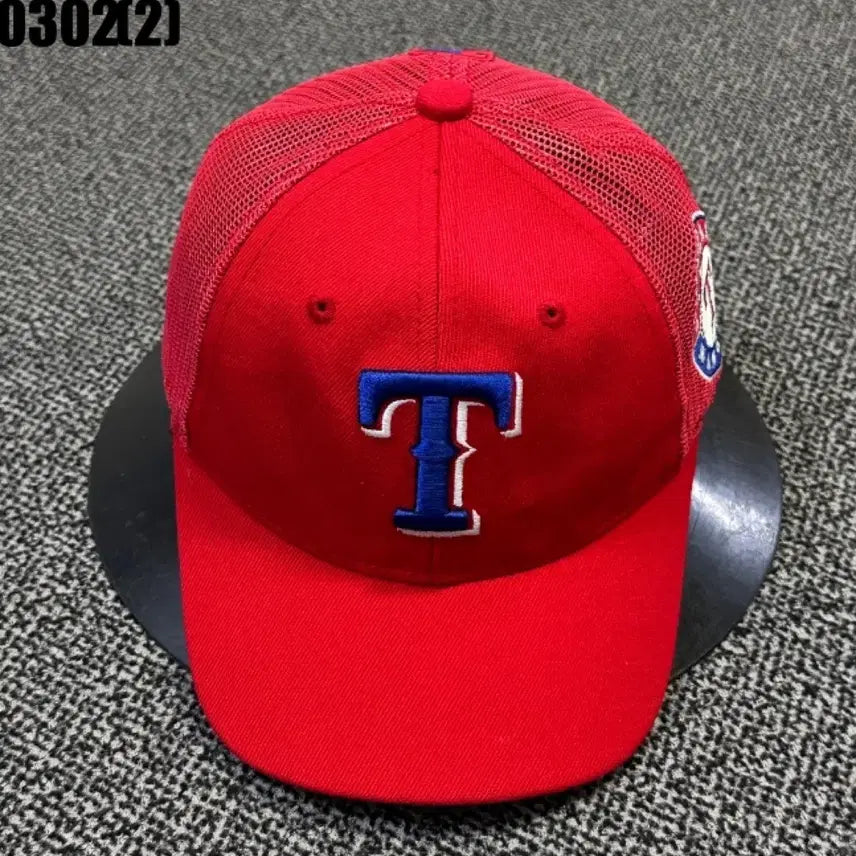 [SOLD OUT] Mlb 텍사스 레인저스 빨간색 메쉬캡 모자