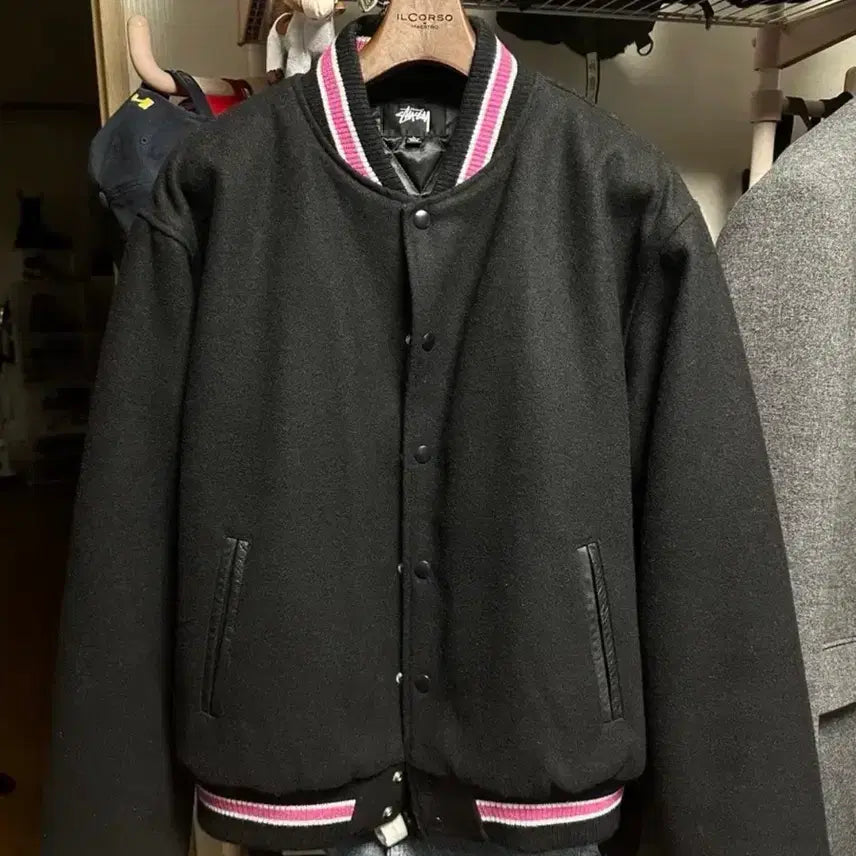 [BUNJANG] Stussy Melton Tork Varsity Jacket / [L] 스투시 멜튼 토크 바시티