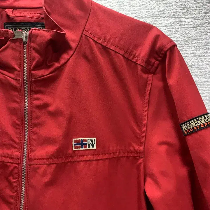 [BUNJANG] Napapijri Red Bomber Jacket / 나파피리 레드 봄버 자켓