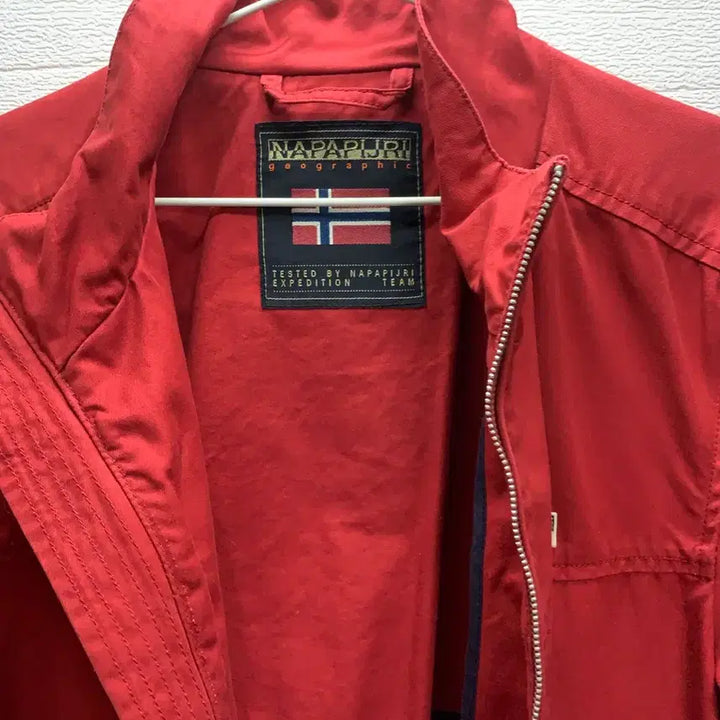 [BUNJANG] Napapijri Red Bomber Jacket / 나파피리 레드 봄버 자켓