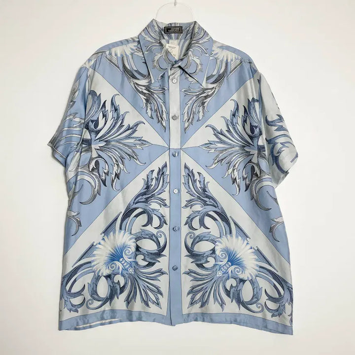 [SOLD OUT] D2 빈티지 지아니 베르사체 실크 셔츠 L-XL사이즈