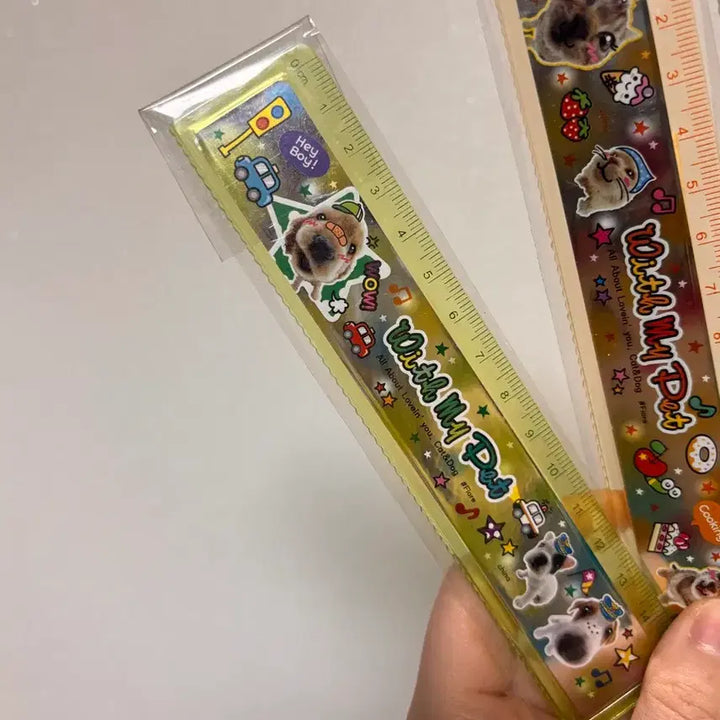 [BUNJANG] Fiore 15cm Ruler / 고전문구 피오레팬시 강아지 고양이 15cm 자