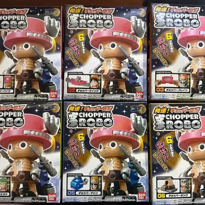 [BUNJANG] Chopper Robo 6-Figure Combination Set / 희귀, 전 6종) 원피스 합신 쵸파 로보 6종 세트
