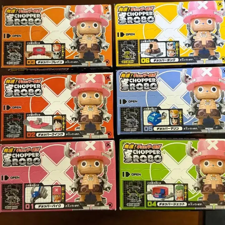 [BUNJANG] Chopper Robo 6-Figure Combination Set / 희귀, 전 6종) 원피스 합신 쵸파 로보 6종 세트