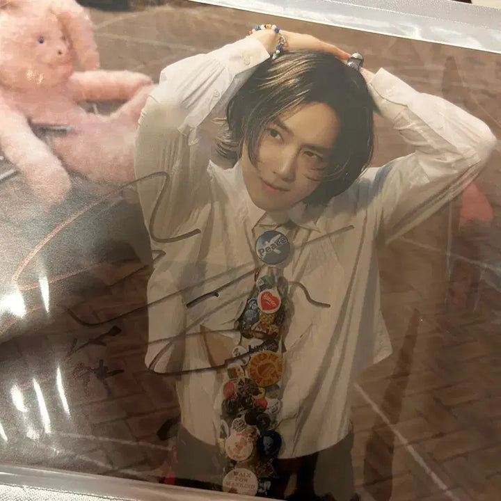[BUNJANG] EXO Suho Signed Album + Photo + Poster + Soap / 엑소 수호 친필 싸인 앨범 사진 포스터 점선면 역조공 비누