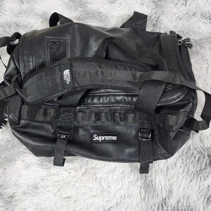 [BUNJANG] Supreme x The North Face Leather Backpack Black / 슈프림 x 노스페이스 가방 블랙