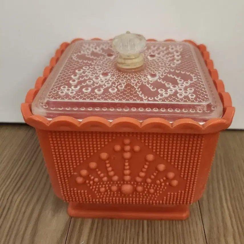 [SOLD OUT] 근대사 크라운 무늬 오렌지 사각함