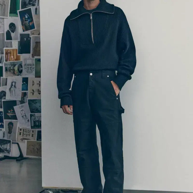 [BUNJANG] H&amp;M Atelier Carpenter Pants Black Size 32 / h&amp;m 아뜰리에 카펜터 팬츠 32