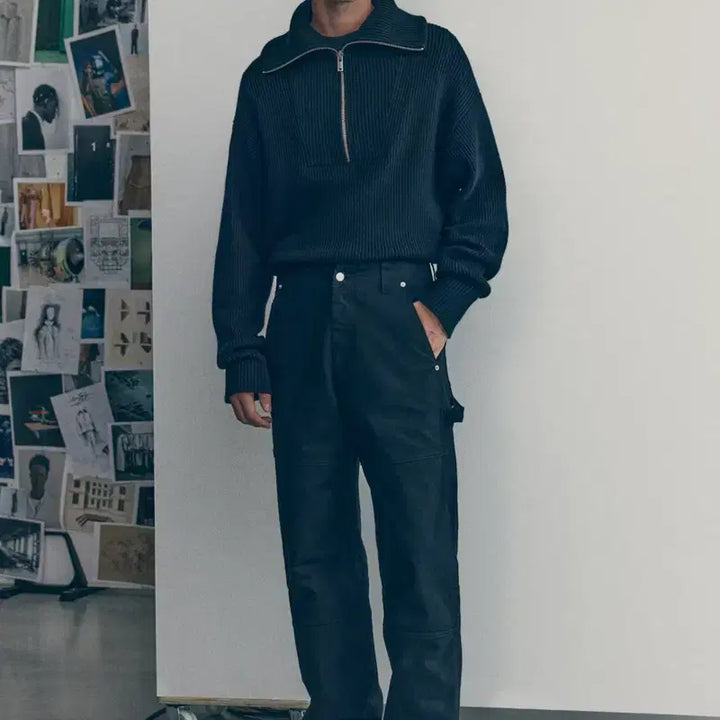 [BUNJANG] H&amp;M Atelier Carpenter Pants Black Size 32 / h&amp;m 아뜰리에 카펜터 팬츠 32
