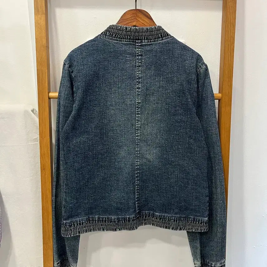 [BUNJANG] Denim Blouson Jacket / 데님 블루종 자켓