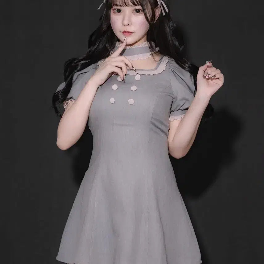 [BUNJANG] Pium Hedore Paper-Type Style Dress / pium 피움 원피스 헤도레 양산형 지뢰계