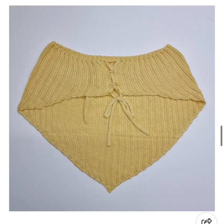 [BUNJANG] Yellow Triangle Knit Crop Top / 삼각탑 옐로우 니트 탱크탑 크롭탑