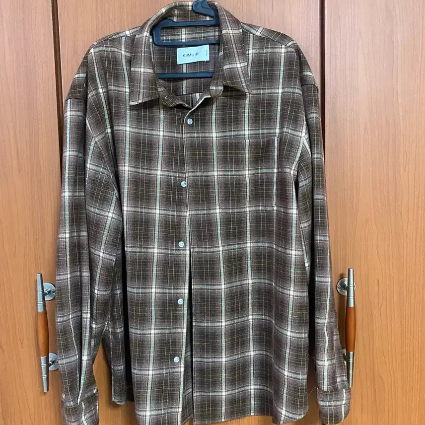 [BUNJANG] KIIMUIR Brown Check Shirt XL / [KIIMUIR] 키뮤어 브라운 체크 셔츠 XL사이즈