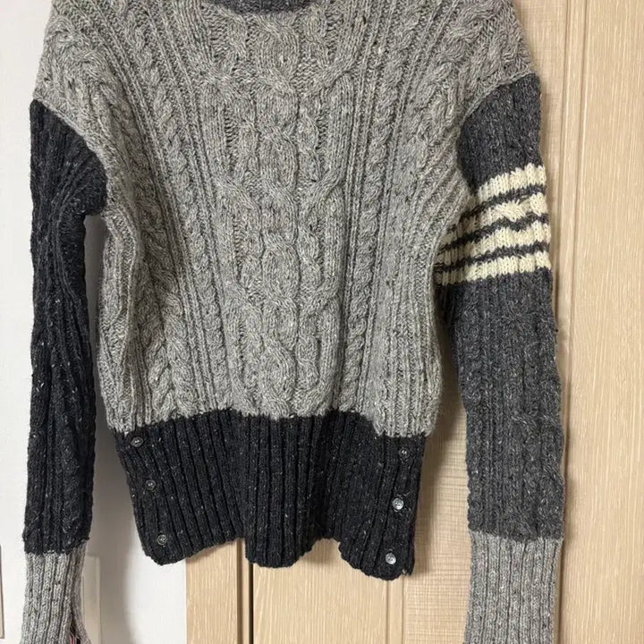 [BUNJANG] Thom Browne Aran Cable Knit Sweater / 톰브라운 아란케이블 니트