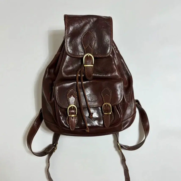 [BUNJANG] Alessia Leather Rucksack Backpack Unisex / ALESSIA 가죽 럭색  Italy 생산  (백팩, 배낭) 남녀공용