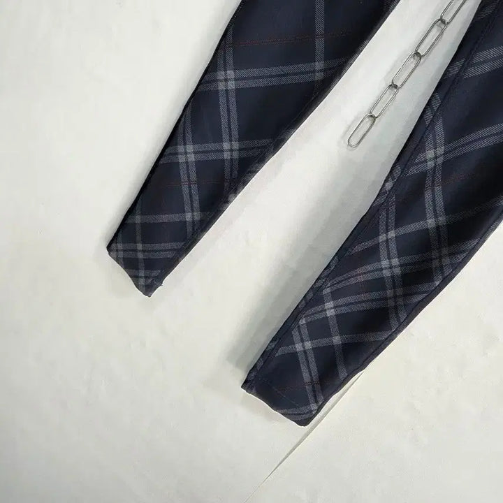 [BUNJANG] MPG Navy Plaid Leggings - Size S / MPG 네이비 플래드 레깅스 S