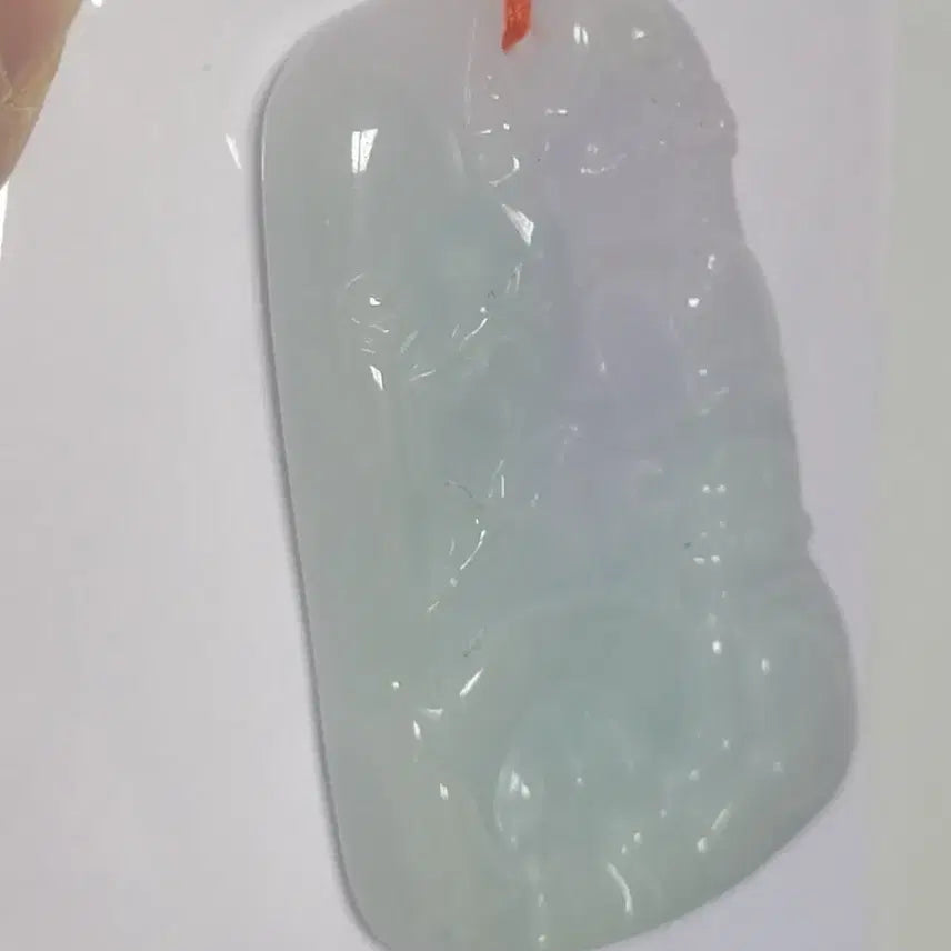 [BUNJANG] Carved Jade Pendant / 천연비취 조각 팬던트 미사용
