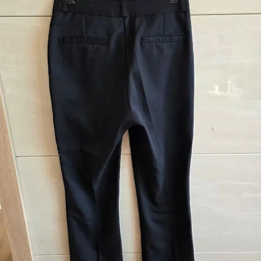 [BUNJANG] Summer Wide-Fit Black Slacks Pants / 여름용일자슬랙스 바지