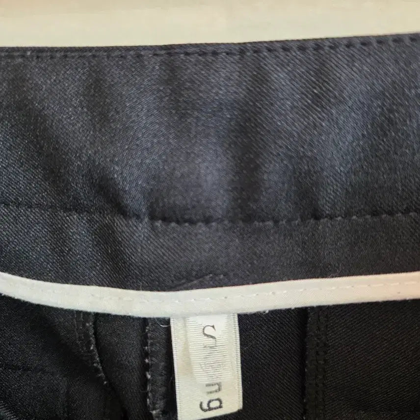 [BUNJANG] Summer Wide-Fit Black Slacks Pants / 여름용일자슬랙스 바지