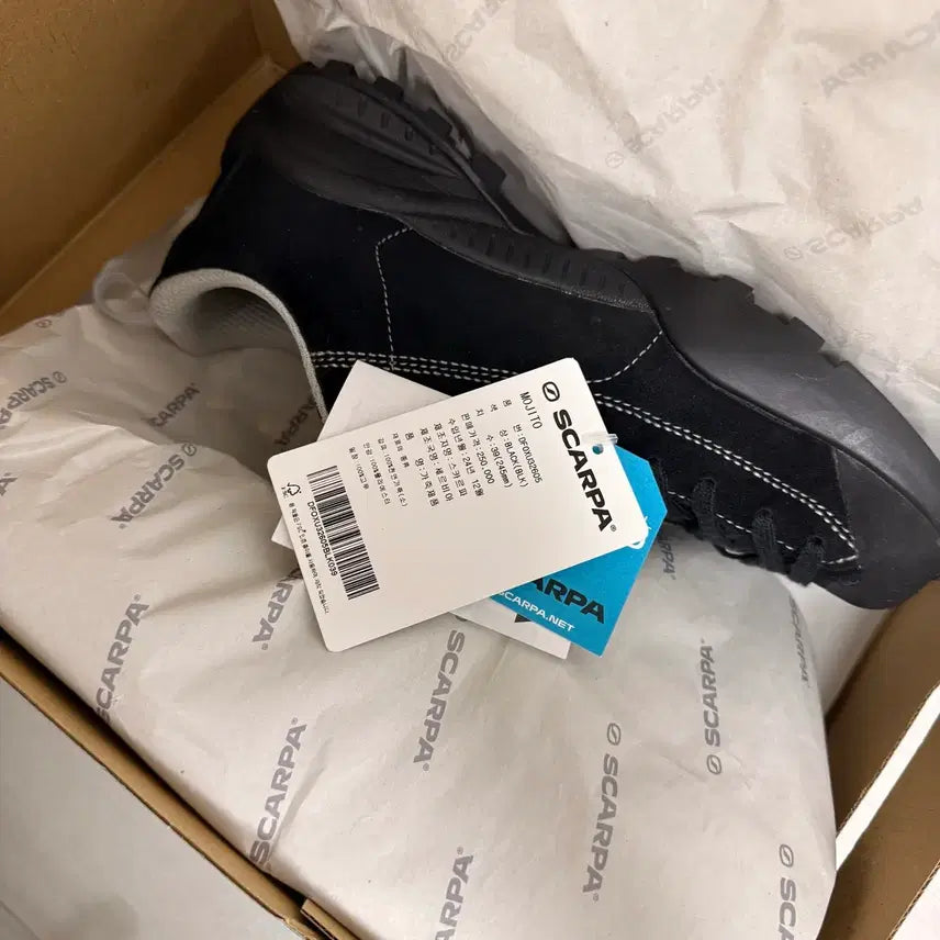 [BUNJANG] Scarpa Mojito Black Hiking Shoes / [39] 스카르파 모히토 블랙 등산화