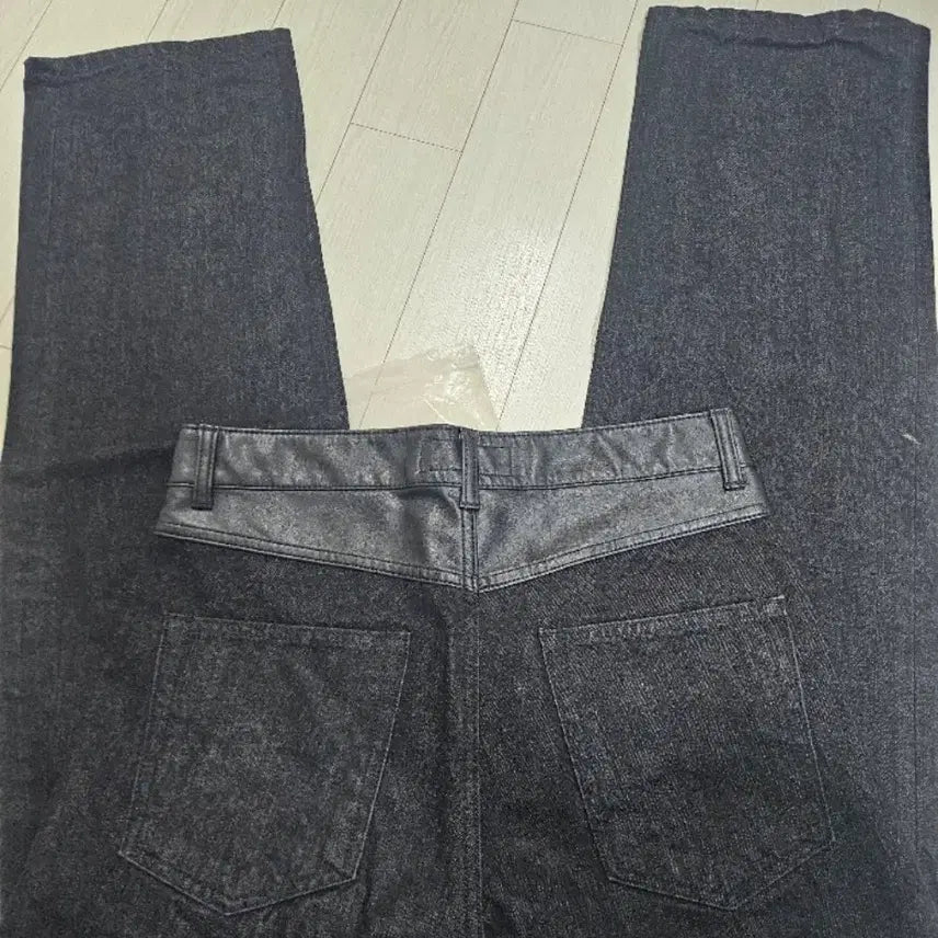 [BUNJANG] Tonywex Leather Panel Denim Jeans 30 / 토니웩 / 레더 패널 데님 진 / 30