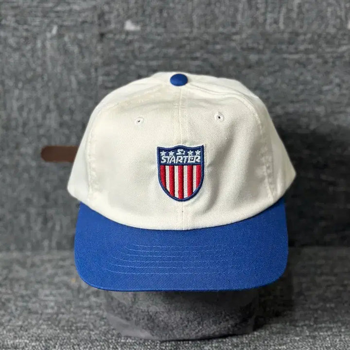 [BUNJANG] Starter Ball Cap White/Blue / 스타터 볼캡 화이트/블루