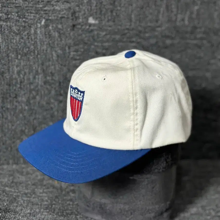 [BUNJANG] Starter Ball Cap White/Blue / 스타터 볼캡 화이트/블루